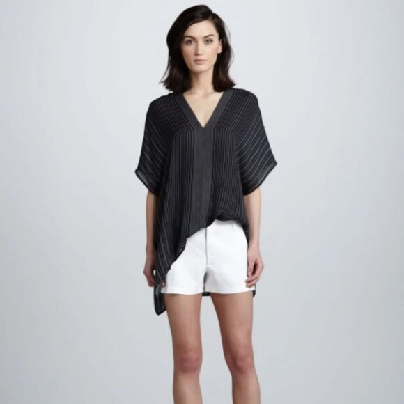 Vince silk stripe tunic Large - Picture 7 of 13